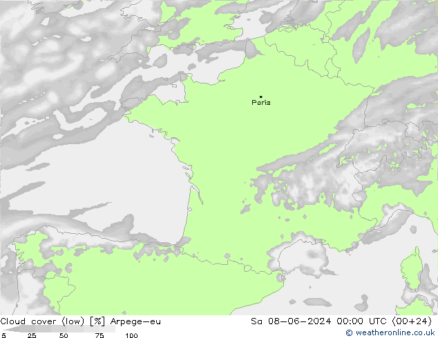 Nuages (bas) Arpege-eu sam 08.06.2024 00 UTC