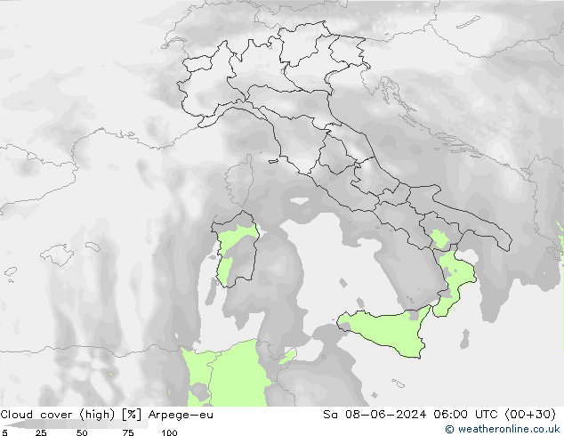 Nubi alte Arpege-eu sab 08.06.2024 06 UTC