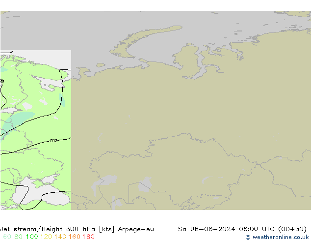 Jet Akımları Arpege-eu Cts 08.06.2024 06 UTC