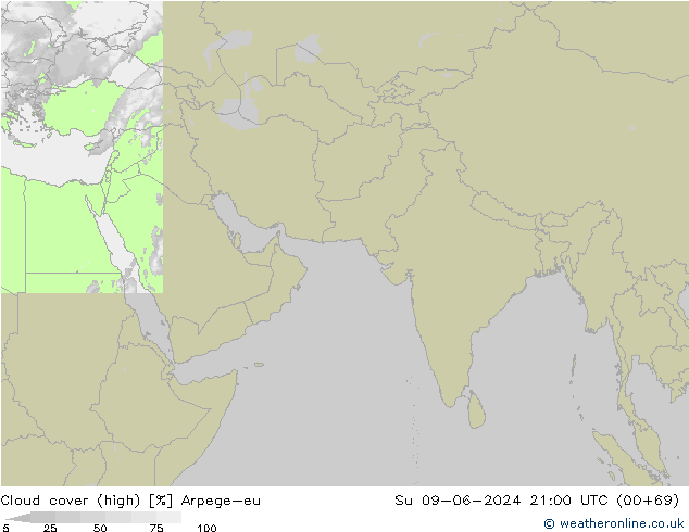 облака (средний) Arpege-eu Вс 09.06.2024 21 UTC