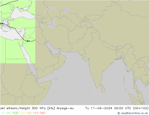 Courant-jet Arpege-eu mar 11.06.2024 06 UTC