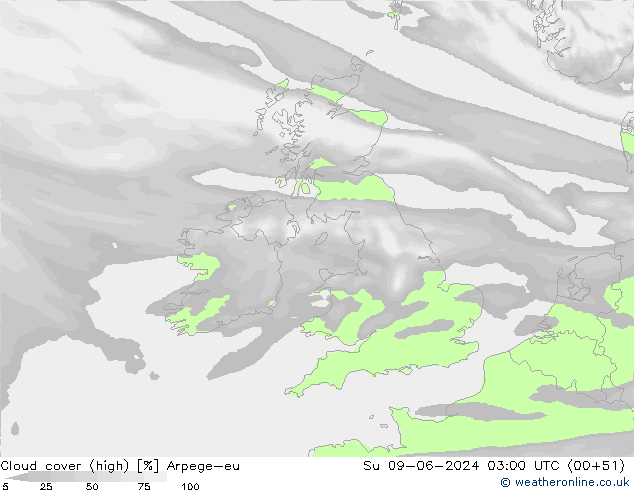 vysoký oblak Arpege-eu Ne 09.06.2024 03 UTC