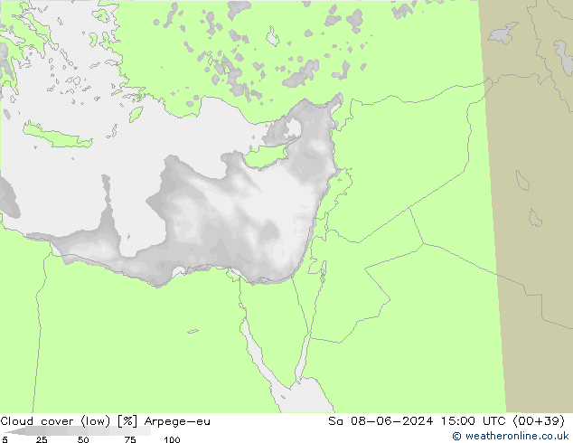 Nubi basse Arpege-eu sab 08.06.2024 15 UTC