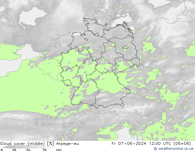 zachmurzenie (środk.) Arpege-eu pt. 07.06.2024 12 UTC