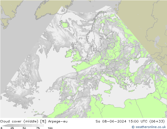 zachmurzenie (środk.) Arpege-eu so. 08.06.2024 15 UTC