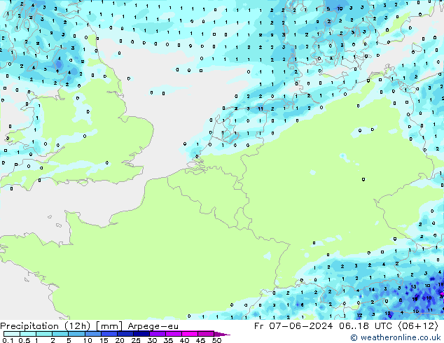 opad (12h) Arpege-eu pt. 07.06.2024 18 UTC