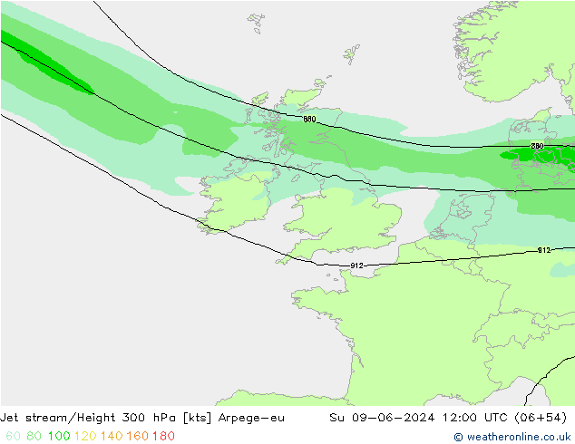 Straalstroom Arpege-eu zo 09.06.2024 12 UTC