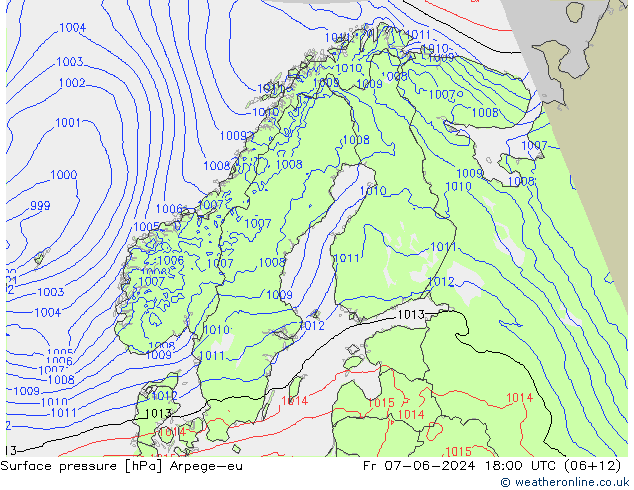 ciśnienie Arpege-eu pt. 07.06.2024 18 UTC