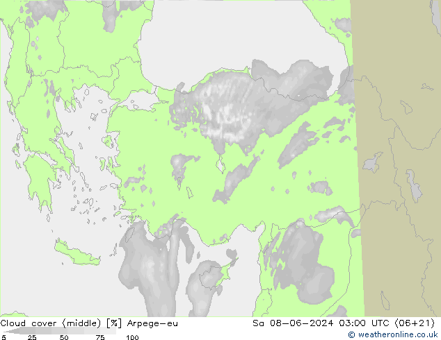 nuvens (médio) Arpege-eu Sáb 08.06.2024 03 UTC