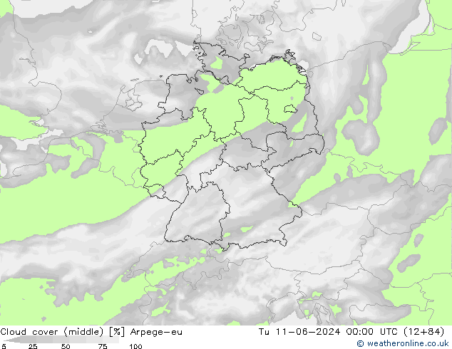 Nubi medie Arpege-eu mar 11.06.2024 00 UTC