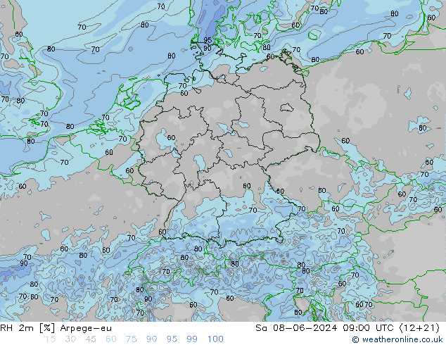 RV 2m Arpege-eu za 08.06.2024 09 UTC