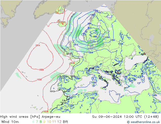 Sturmfelder Arpege-eu So 09.06.2024 12 UTC