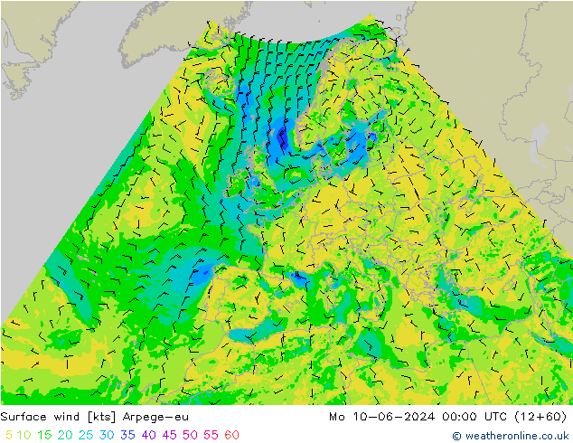 Bodenwind Arpege-eu Mo 10.06.2024 00 UTC