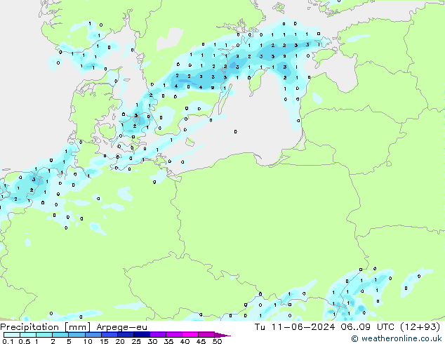 opad Arpege-eu wto. 11.06.2024 09 UTC