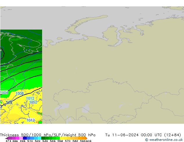 Thck 500-1000hPa Arpege-eu Ter 11.06.2024 00 UTC