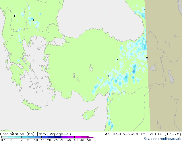 Nied. akkumuliert (6Std) Arpege-eu Mo 10.06.2024 18 UTC