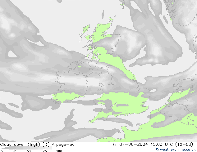 Bulutlar (yüksek) Arpege-eu Cu 07.06.2024 15 UTC