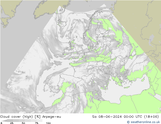 nuvens (high) Arpege-eu Sáb 08.06.2024 00 UTC