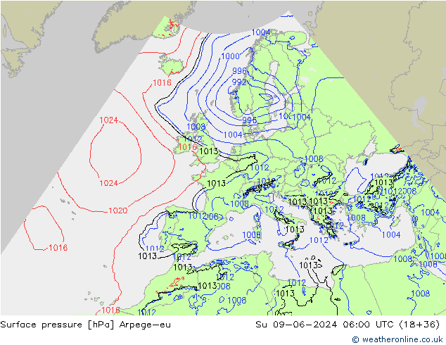      Arpege-eu  09.06.2024 06 UTC