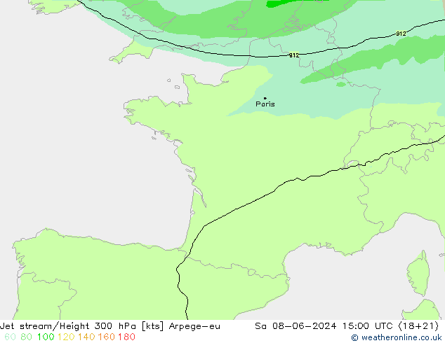 Straalstroom Arpege-eu za 08.06.2024 15 UTC