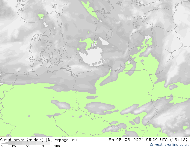 zachmurzenie (środk.) Arpege-eu so. 08.06.2024 06 UTC