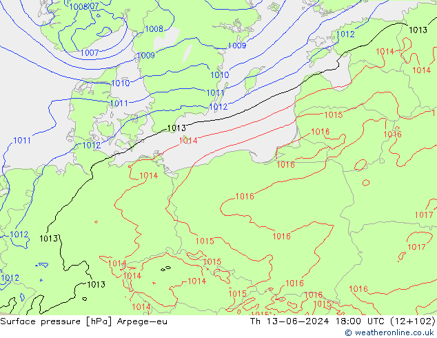 pression de l'air Arpege-eu jeu 13.06.2024 18 UTC