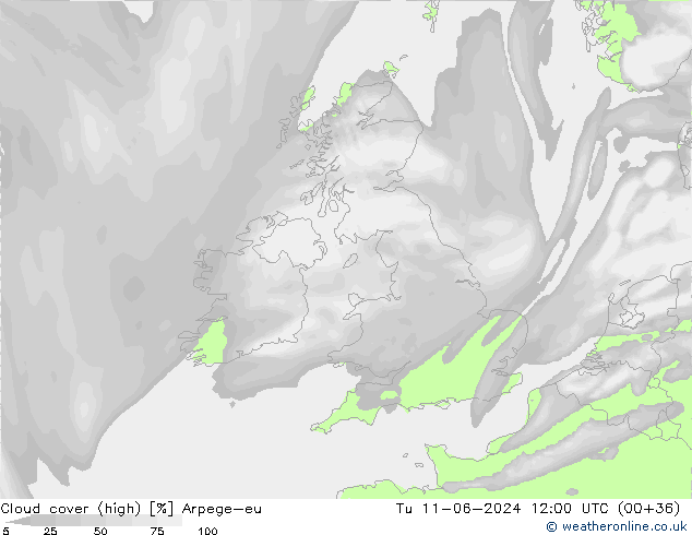 nuvens (high) Arpege-eu Ter 11.06.2024 12 UTC