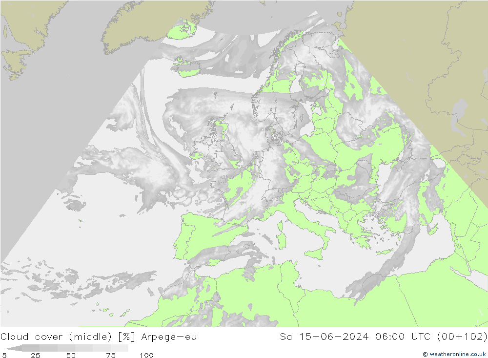 Bulutlar (orta) Arpege-eu Cts 15.06.2024 06 UTC