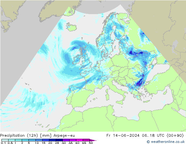 Nied. akkumuliert (12Std) Arpege-eu Fr 14.06.2024 18 UTC