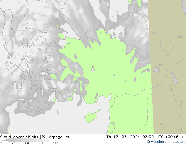 облака (средний) Arpege-eu чт 13.06.2024 03 UTC