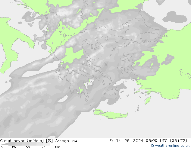 Bewolking (Middelb.) Arpege-eu vr 14.06.2024 06 UTC