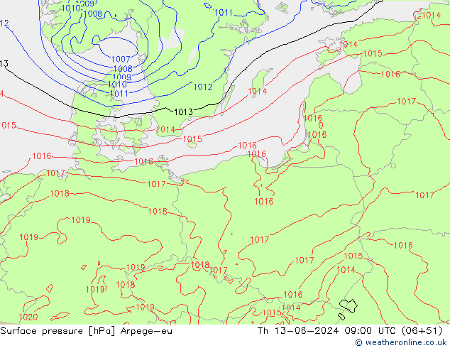      Arpege-eu  13.06.2024 09 UTC