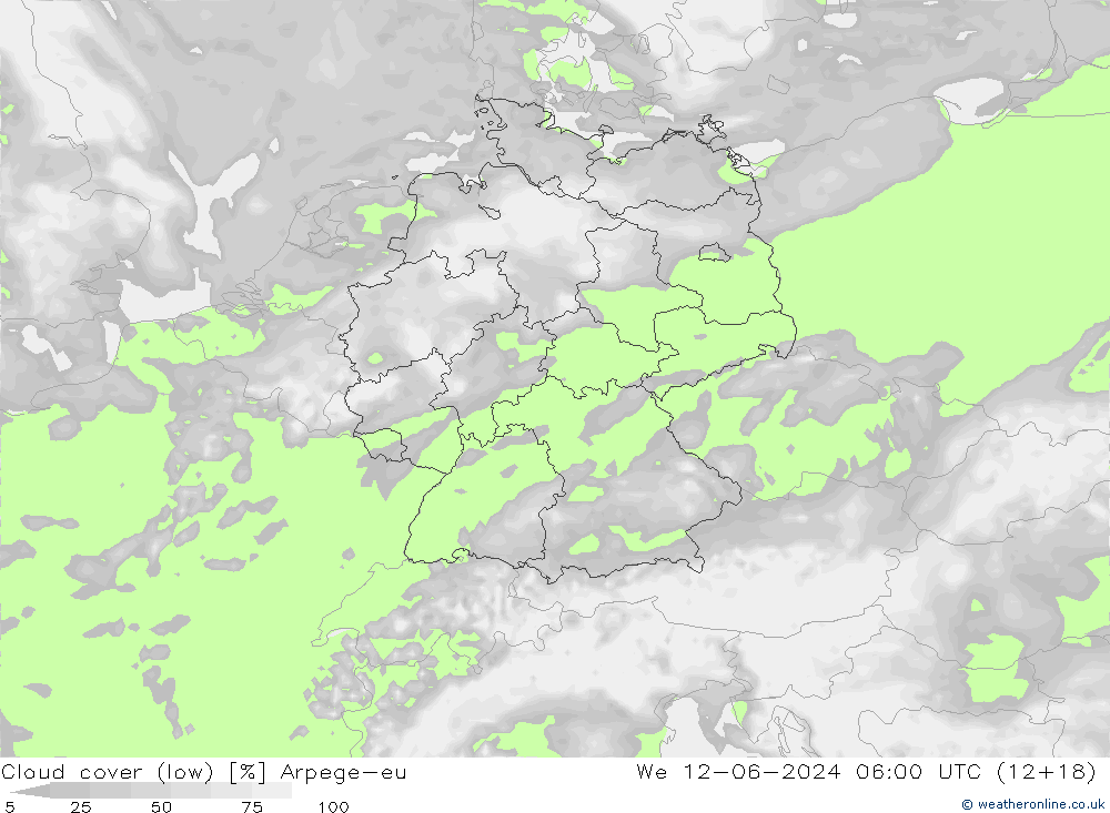 Nubes bajas Arpege-eu mié 12.06.2024 06 UTC