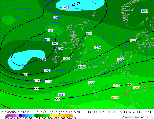 Thck 500-1000hPa Arpege-eu Sex 14.06.2024 03 UTC