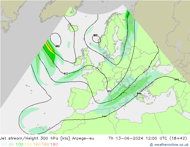 Jet Akımları Arpege-eu Per 13.06.2024 12 UTC