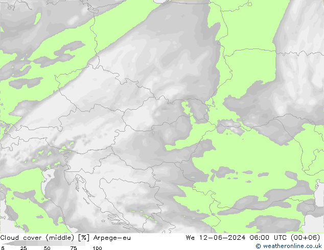 Nubes medias Arpege-eu mié 12.06.2024 06 UTC