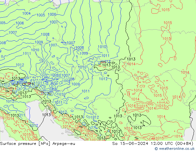 pressão do solo Arpege-eu Sáb 15.06.2024 12 UTC