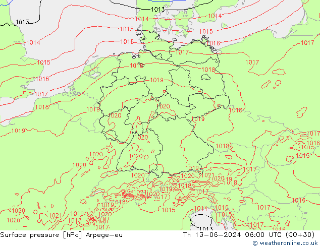      Arpege-eu  13.06.2024 06 UTC