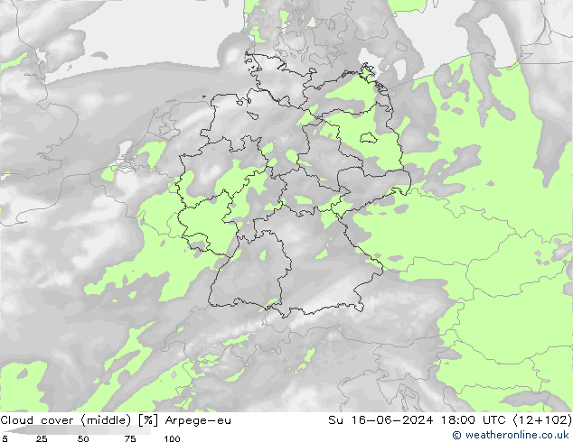 облака (средний) Arpege-eu Вс 16.06.2024 18 UTC