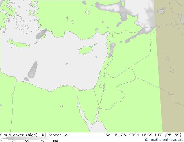 nuvens (high) Arpege-eu Sáb 15.06.2024 18 UTC