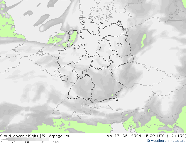 Nubes altas Arpege-eu lun 17.06.2024 18 UTC