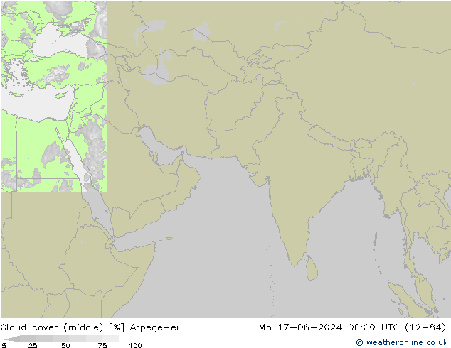 Bewolking (Middelb.) Arpege-eu ma 17.06.2024 00 UTC