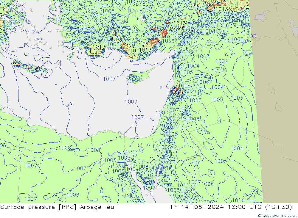 ciśnienie Arpege-eu pt. 14.06.2024 18 UTC