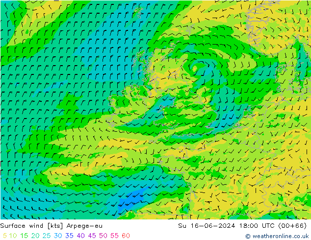  10 m Arpege-eu  16.06.2024 18 UTC