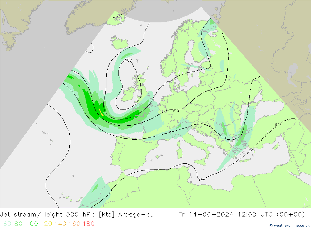Polarjet Arpege-eu Fr 14.06.2024 12 UTC