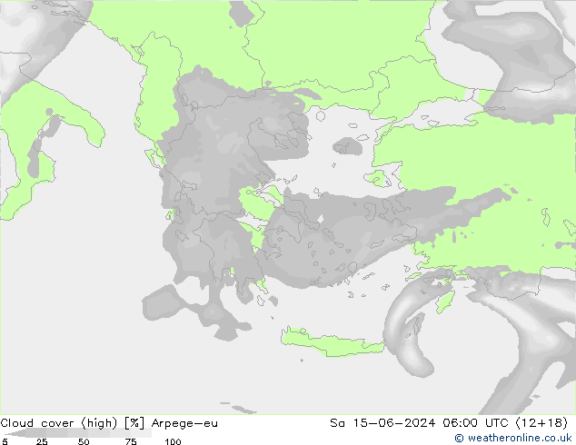 Nubes altas Arpege-eu sáb 15.06.2024 06 UTC