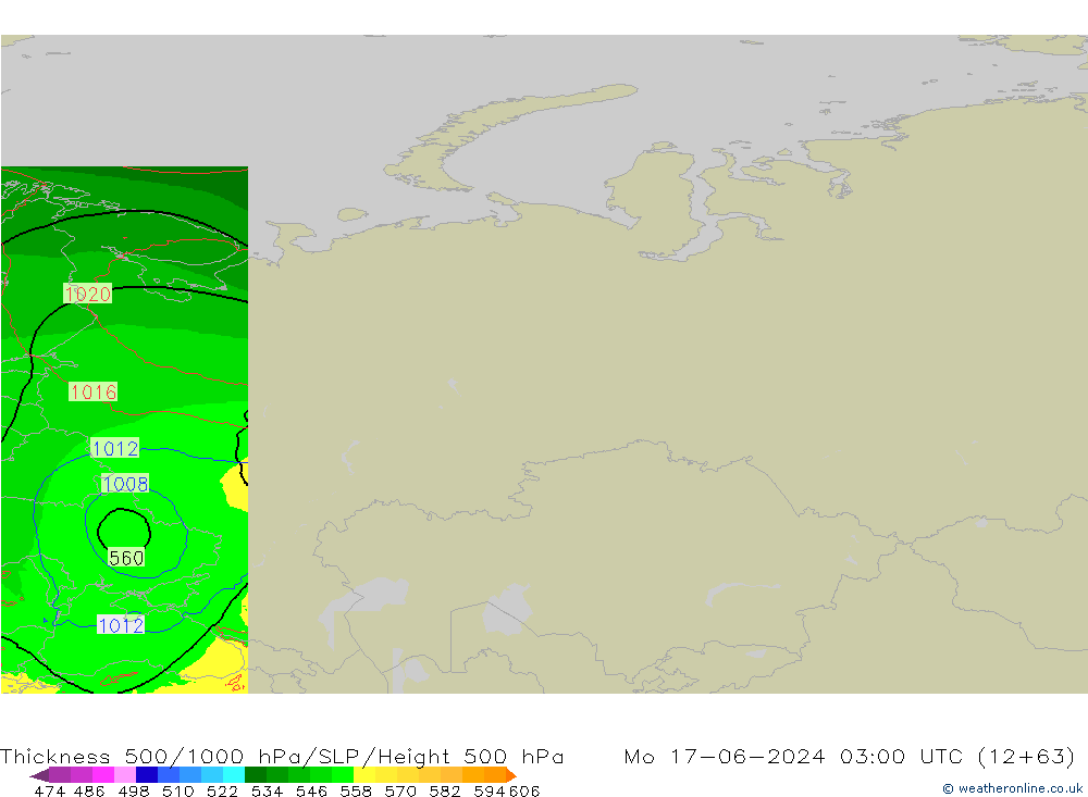 Thck 500-1000hPa Arpege-eu Mo 17.06.2024 03 UTC