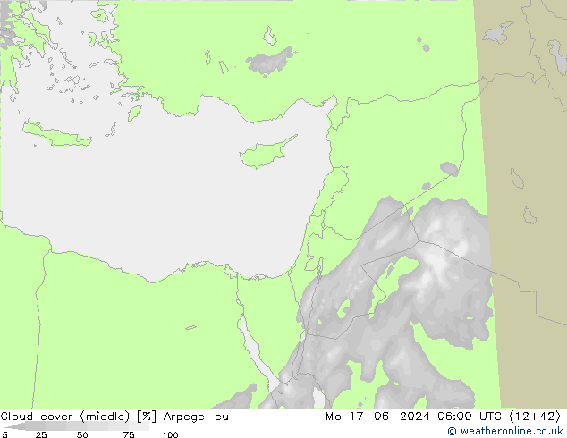 Bewolking (Middelb.) Arpege-eu ma 17.06.2024 06 UTC