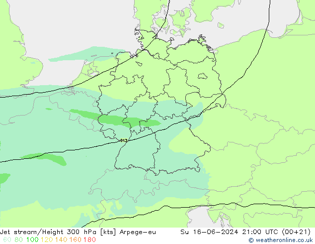 Prąd strumieniowy Arpege-eu nie. 16.06.2024 21 UTC