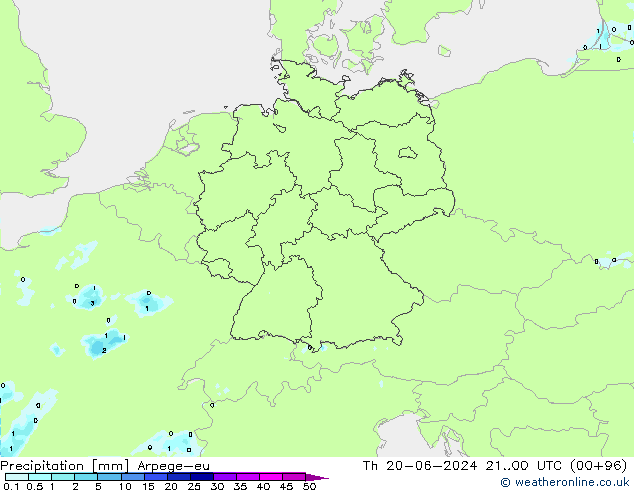 Yağış Arpege-eu Per 20.06.2024 00 UTC